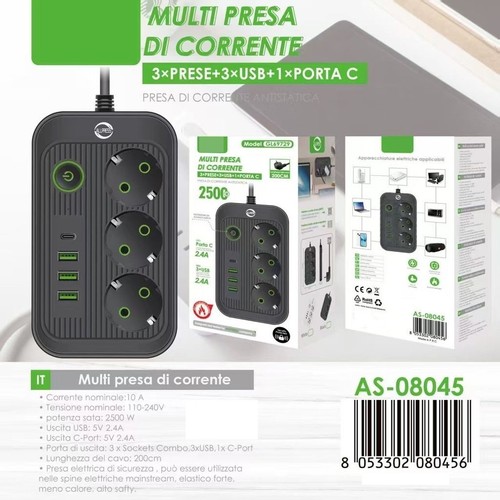 Ciabatta multipresa elettrica - multipresa,