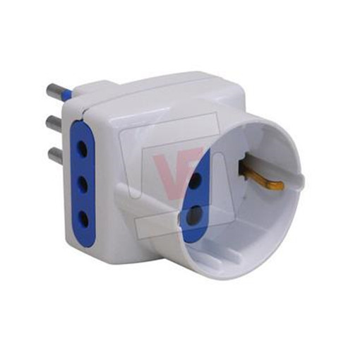 Adattatore triplo 10a schuko - adattatore,