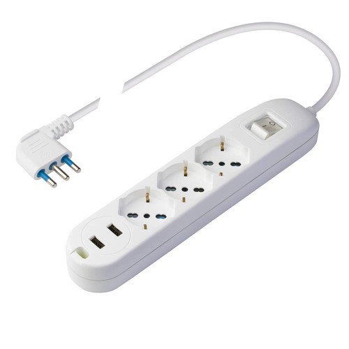 Presa multipla con prese usb - con,